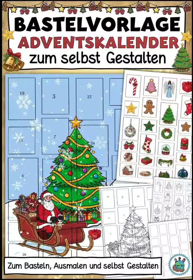 Adventskalender Kinder basteln