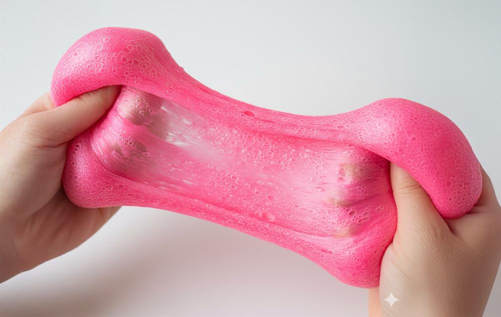 Elastische Slime Knete Nahaufnahme