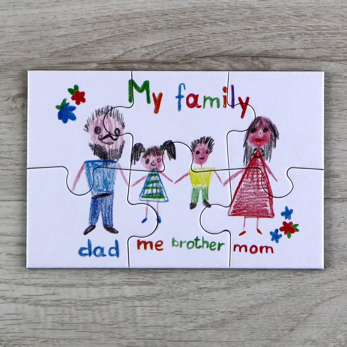 Kinder erstellen eigenes Puzzle