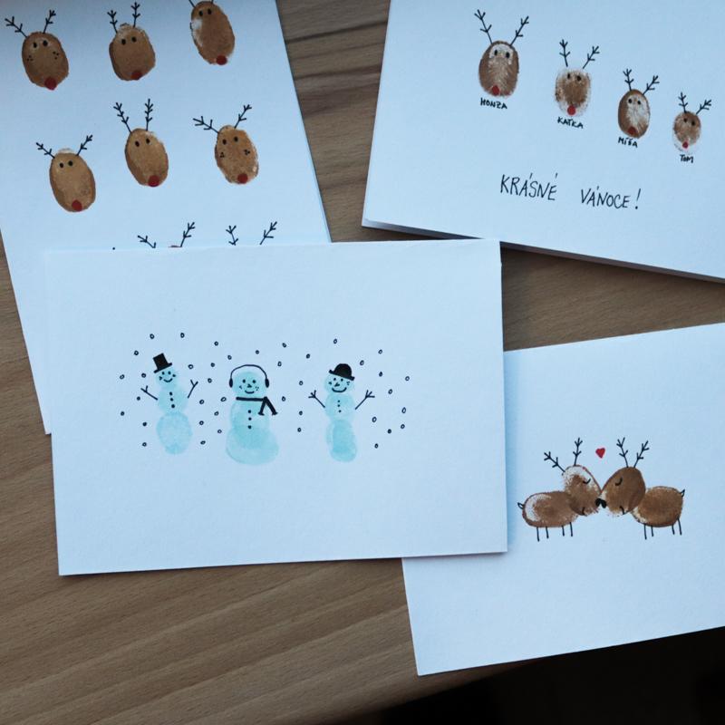 Weihnachtsgeschenk Fingerabdruck Kinderhand