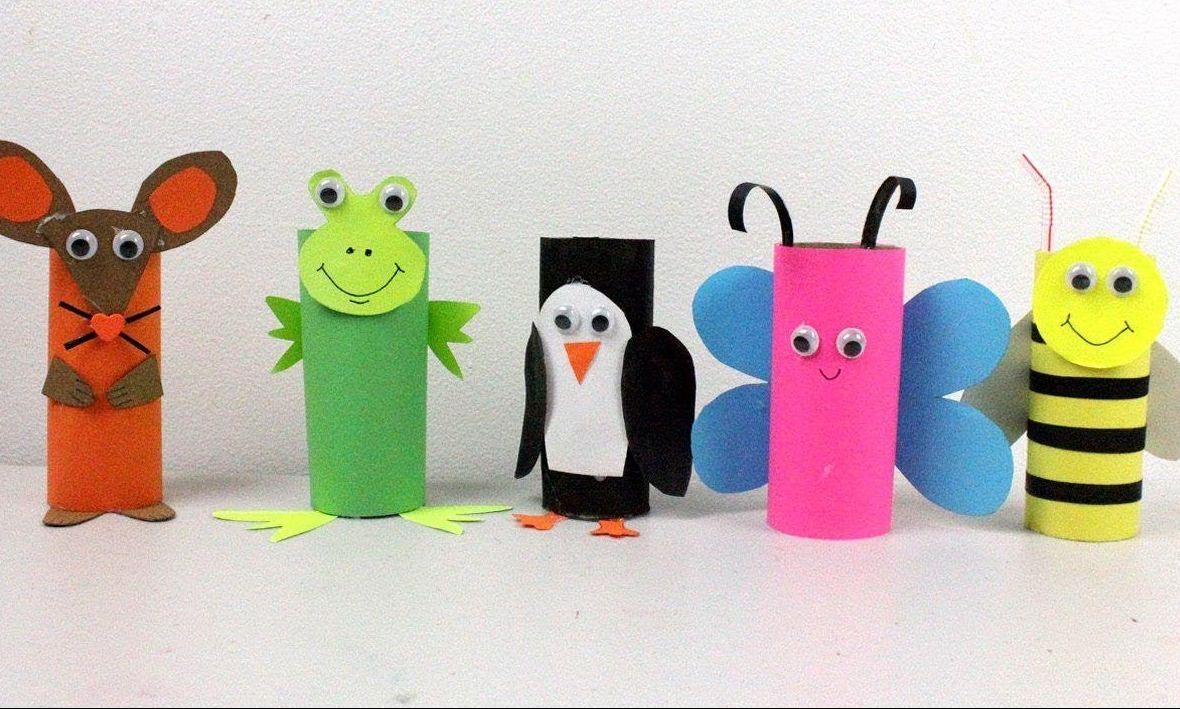 Figuren aus Klopapierrollen Kinder