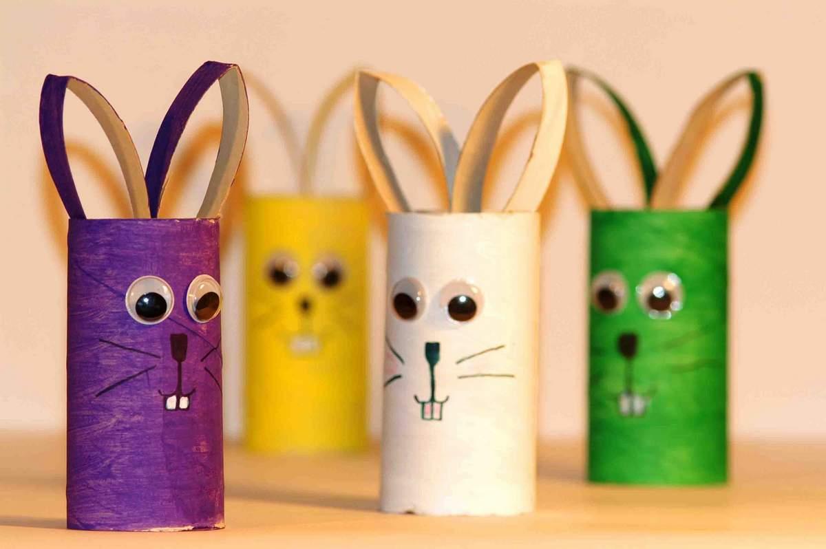Bunte Osterhasen Papierrollen