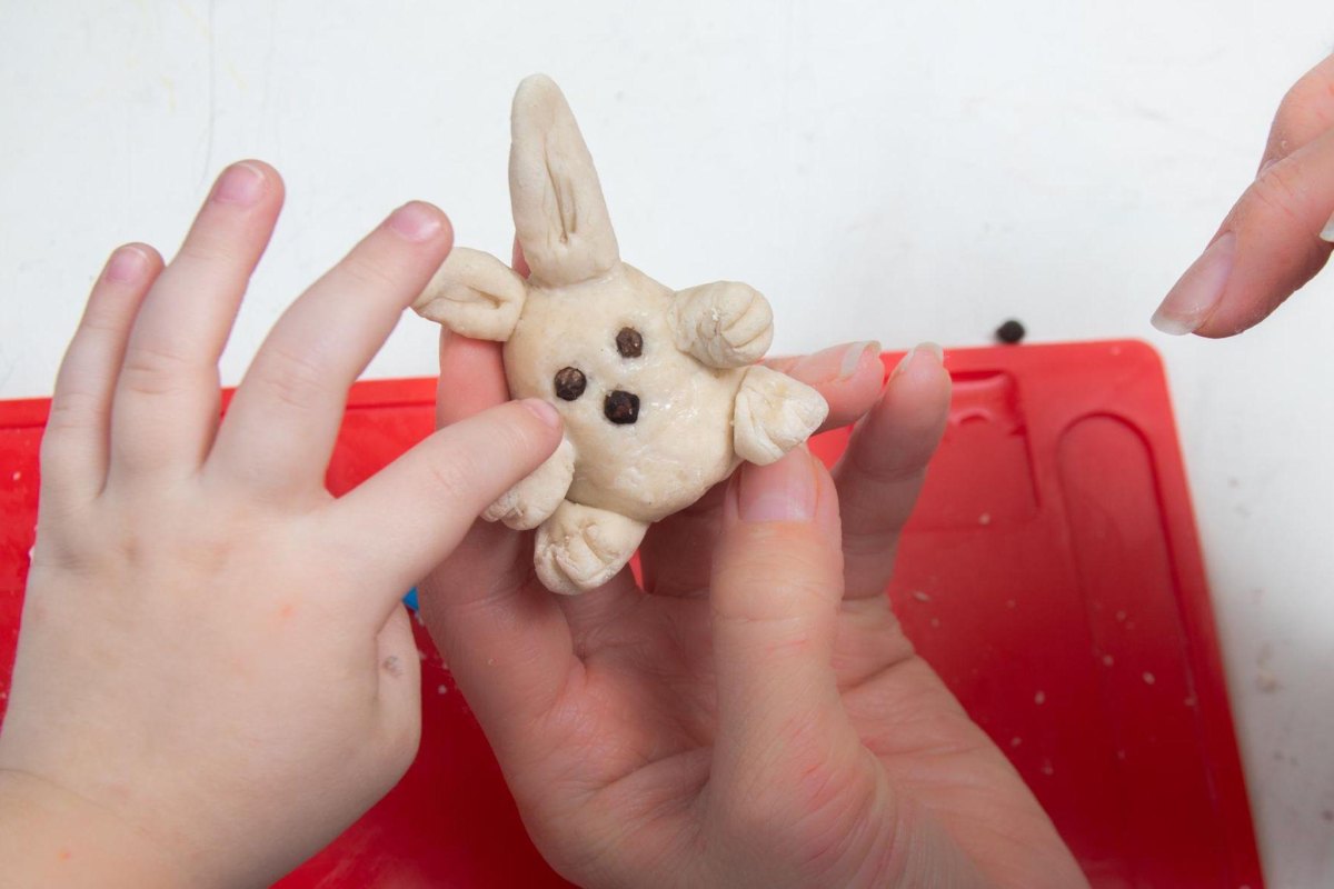 Salzteig Osterhasen Kinder