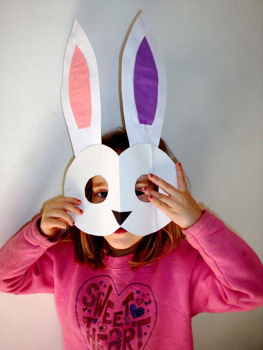 Osterhasen Maske Kinder