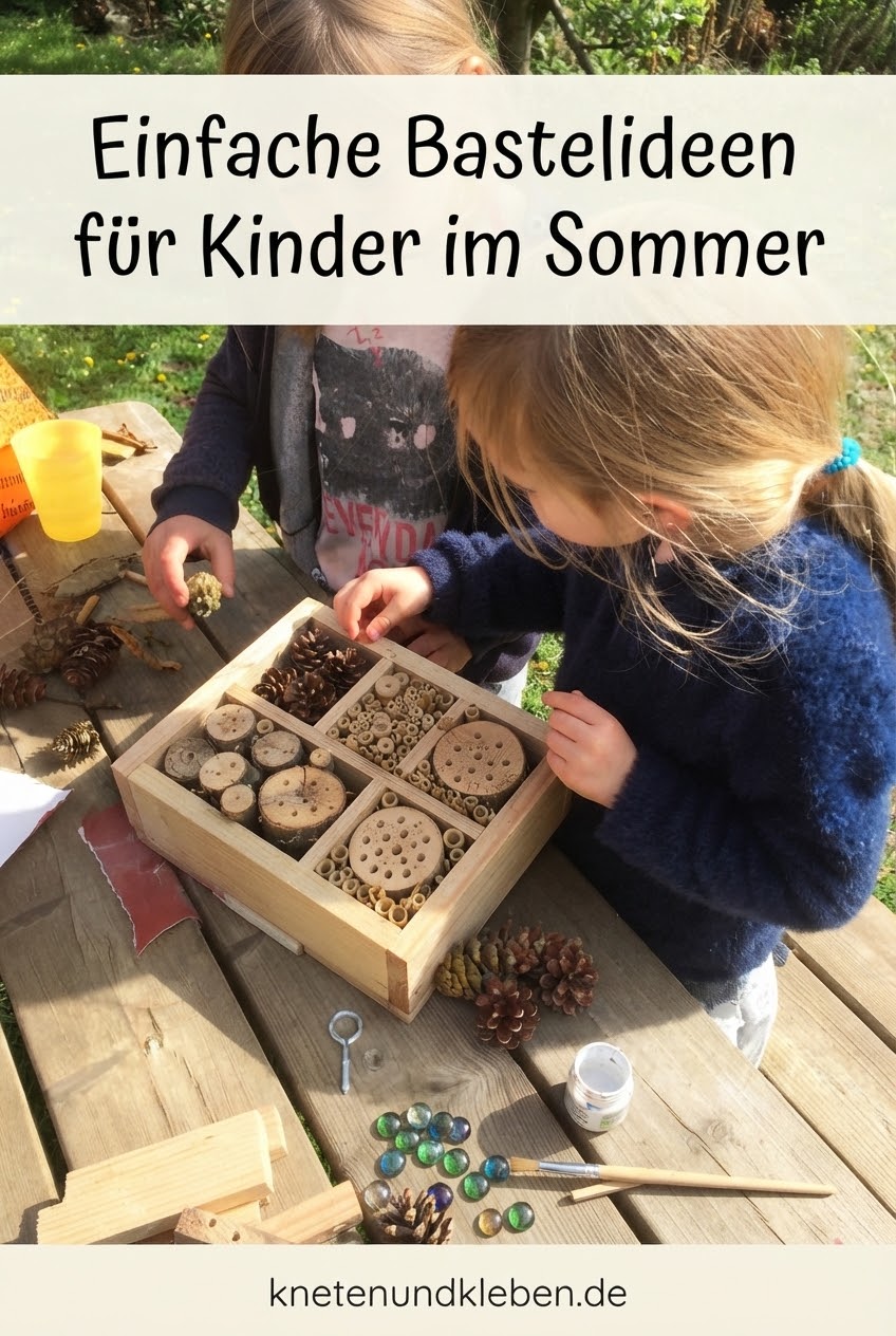 Einfache Bastelideen für Kinder im Sommer
