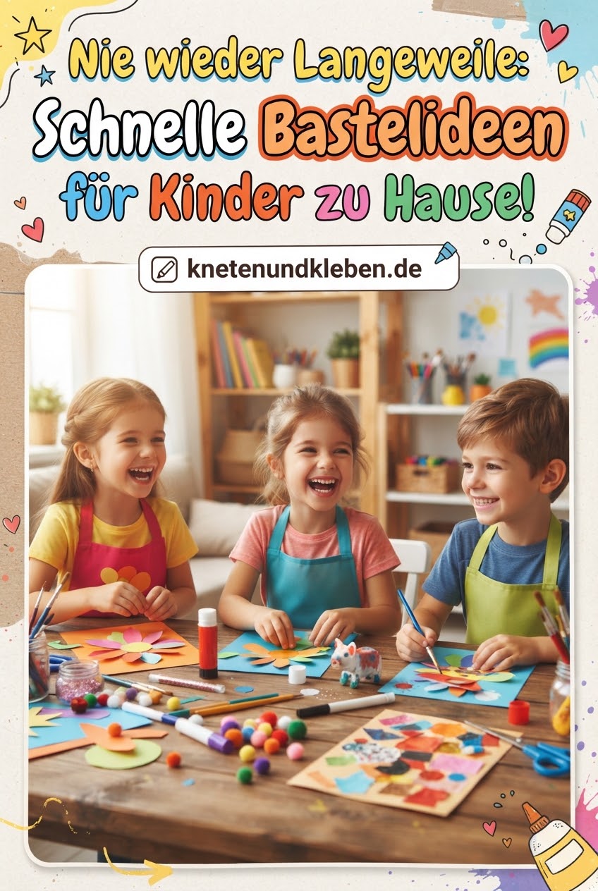 Nie wieder Langeweile: Schnelle Bastelideen für Kinder zu Hause!