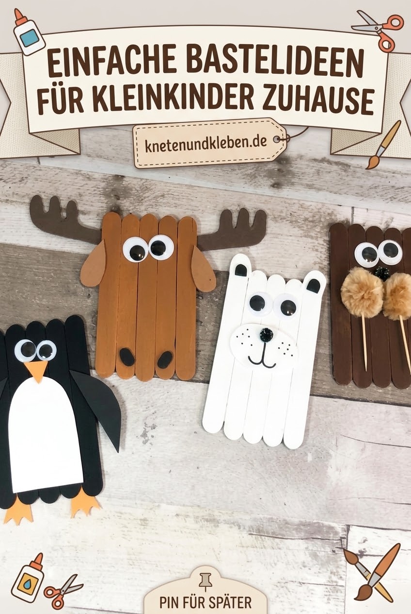 Einfache Bastelideen für Kleinkinder zuhause