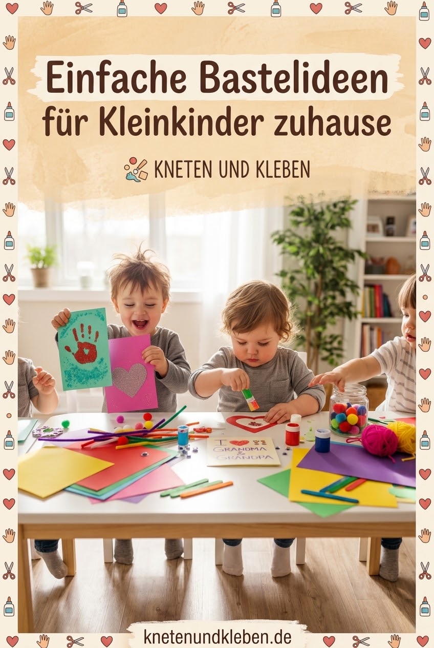 Einfache Bastelideen für Kleinkinder zuhause