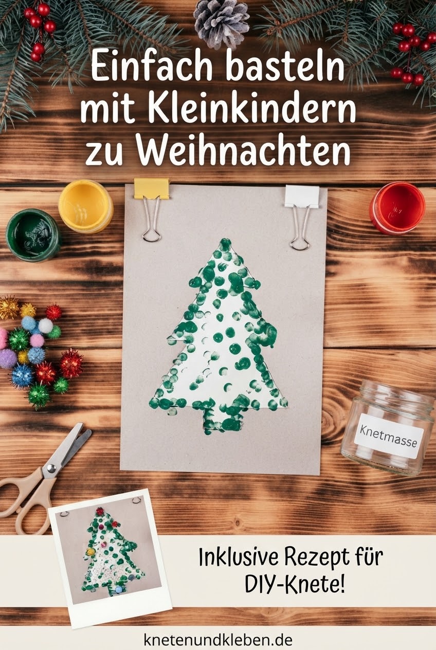 Einfach basteln mit Kleinkindern zu Weihnachten
