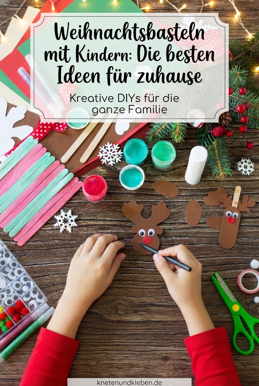 Weihnachtsbasteln mit Kindern: Die besten Ideen für zuhause