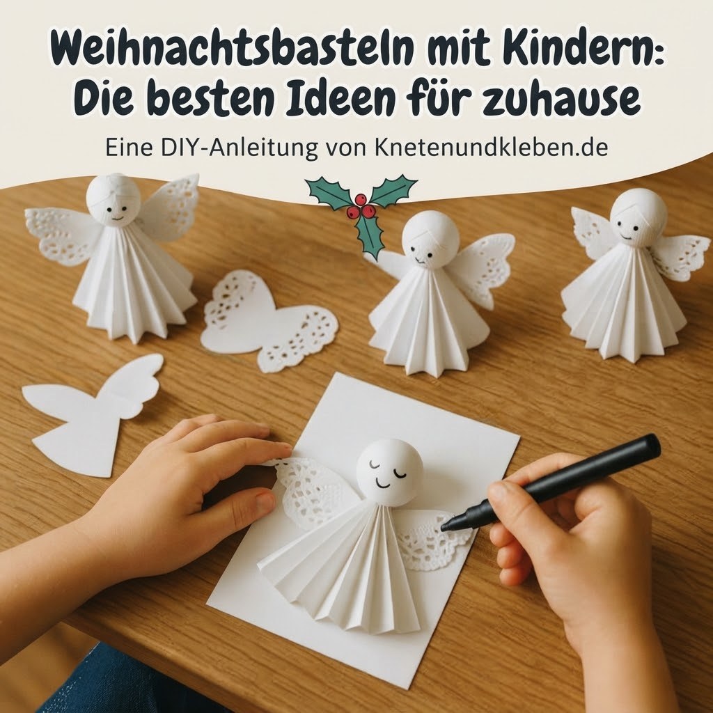 Weihnachtsbasteln mit Kindern: Die besten Ideen für zuhause