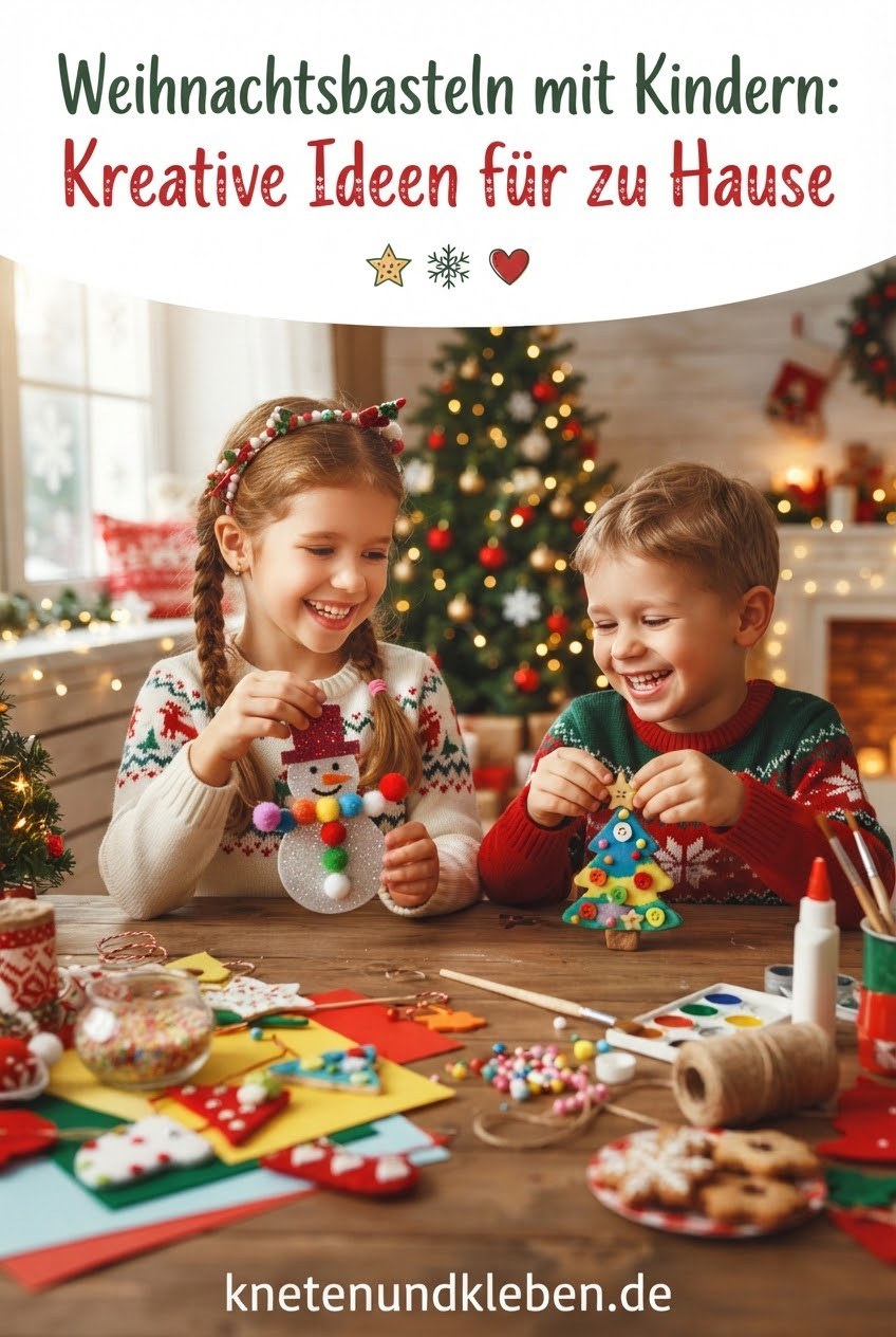 Weihnachtsbasteln mit Kindern: Kreative Ideen für zu Hause