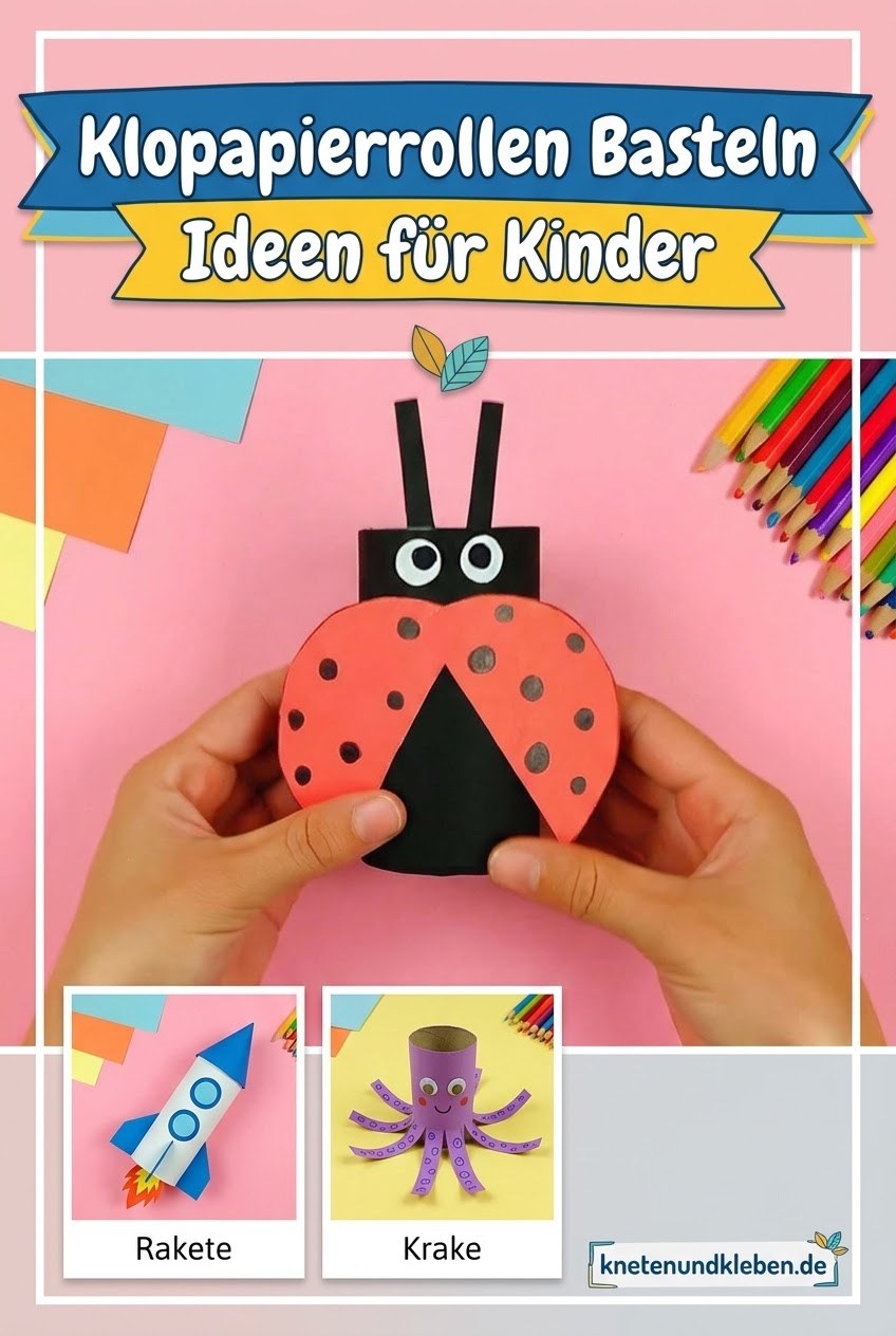 Klopapierrollen Basteln Ideen für Kinder