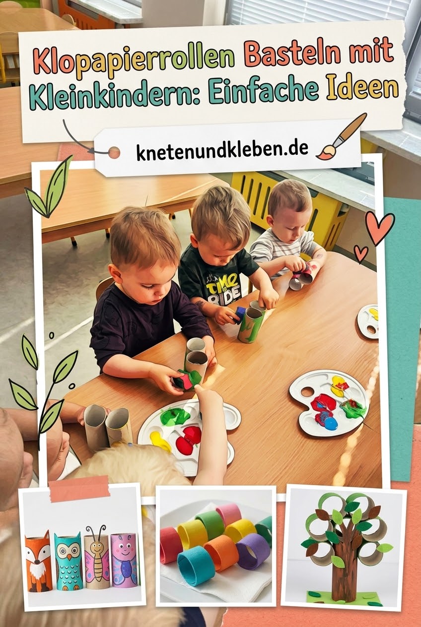 Klopapierrollen Basteln mit Kleinkindern: Einfache Ideen