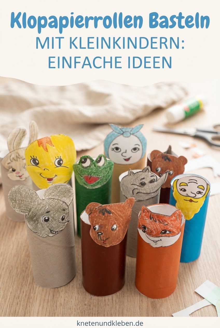Klopapierrollen Basteln mit Kleinkindern: Einfache Ideen