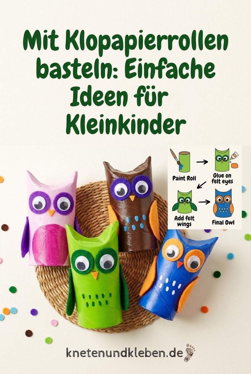 Mit Klopapierrollen basteln: Einfache Ideen für Kleinkinder