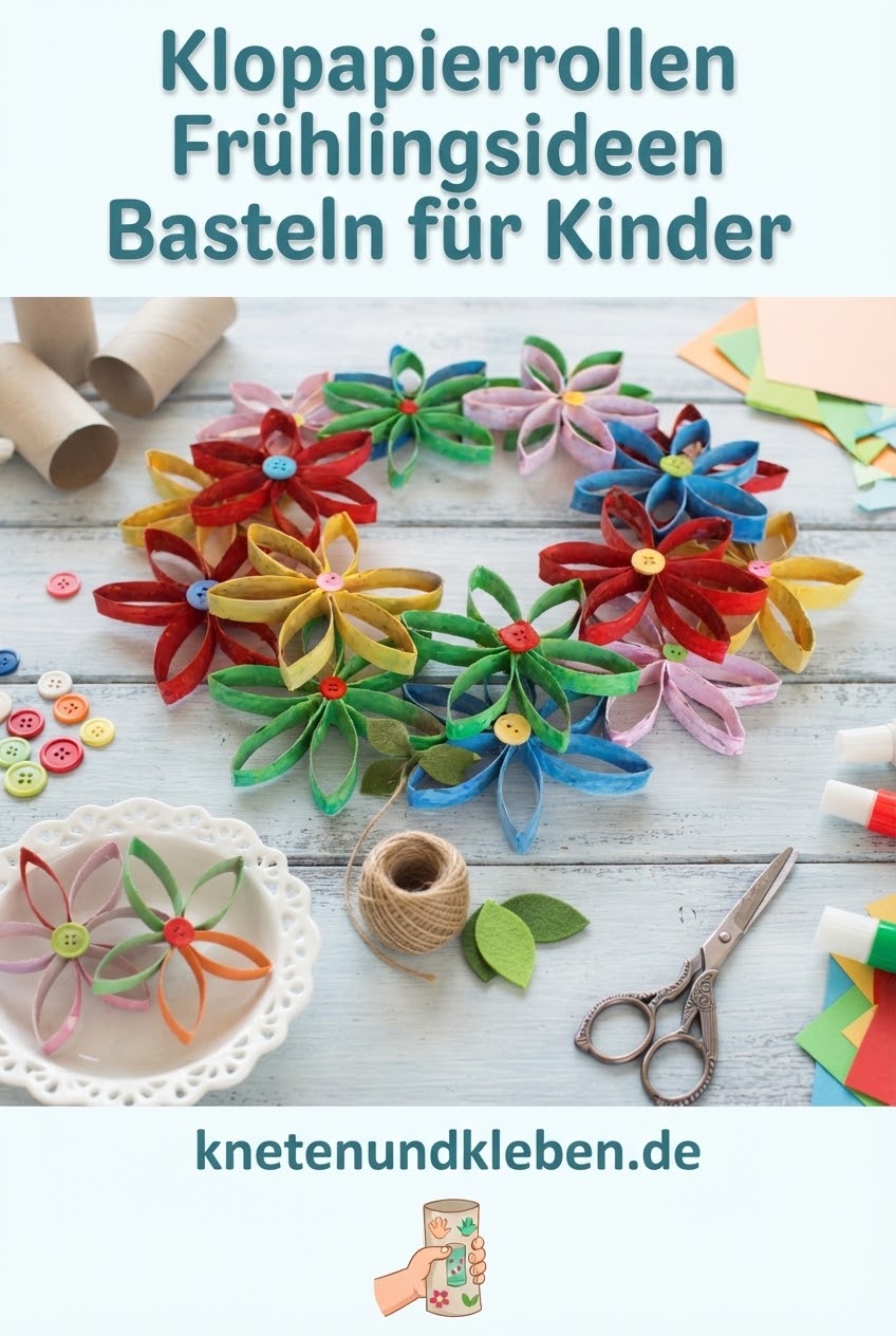 Klopapierrollen Frühlingsideen Basteln für Kinder