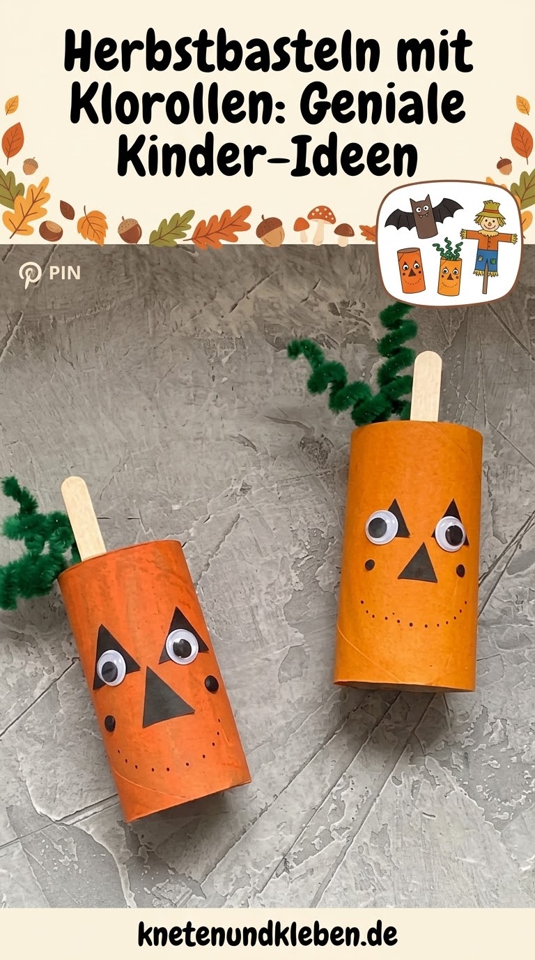 Herbstbasteln mit Klorollen: Geniale Kinder-Ideen