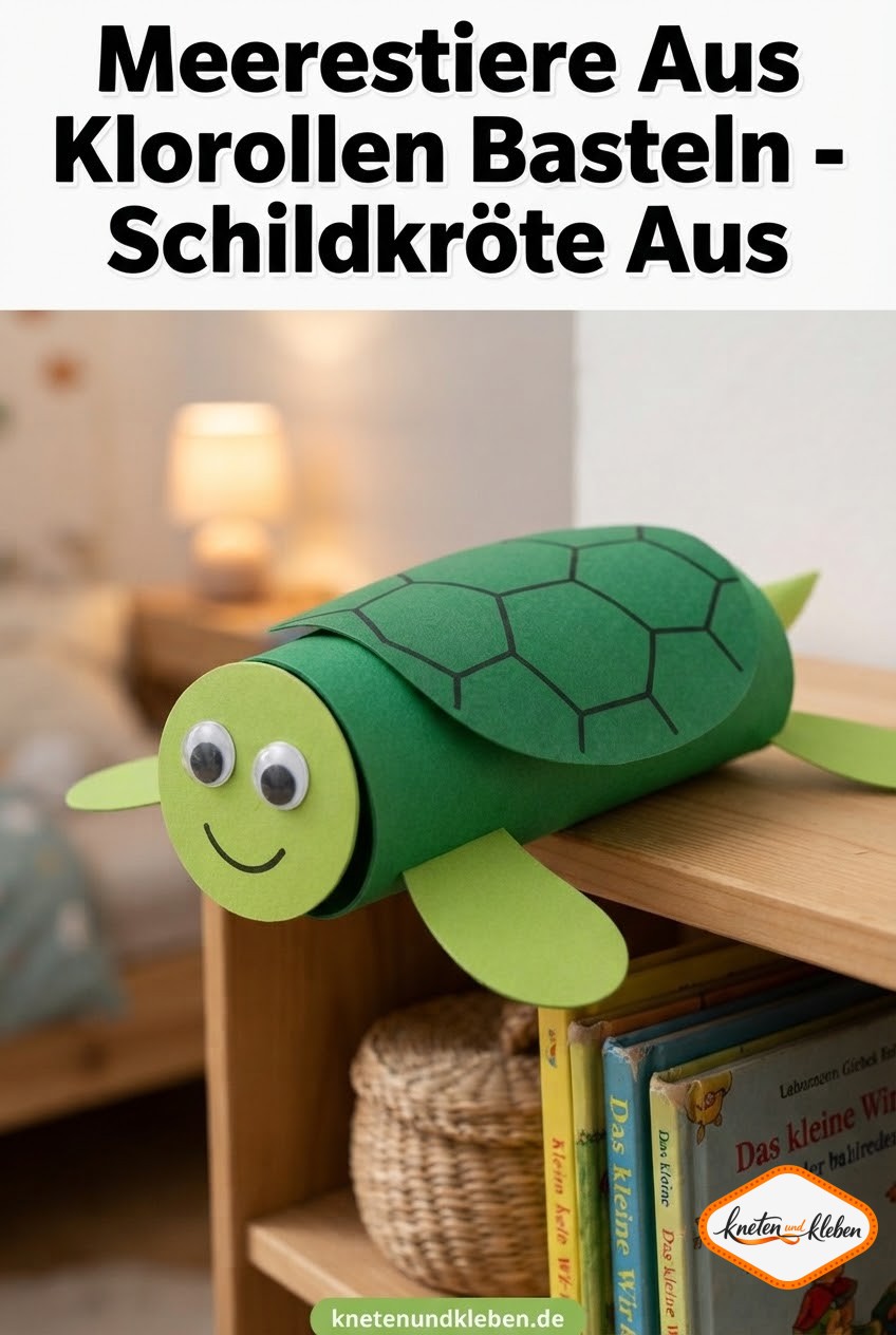 Meerestiere Aus Klorollen Basteln - Schildkröte Aus