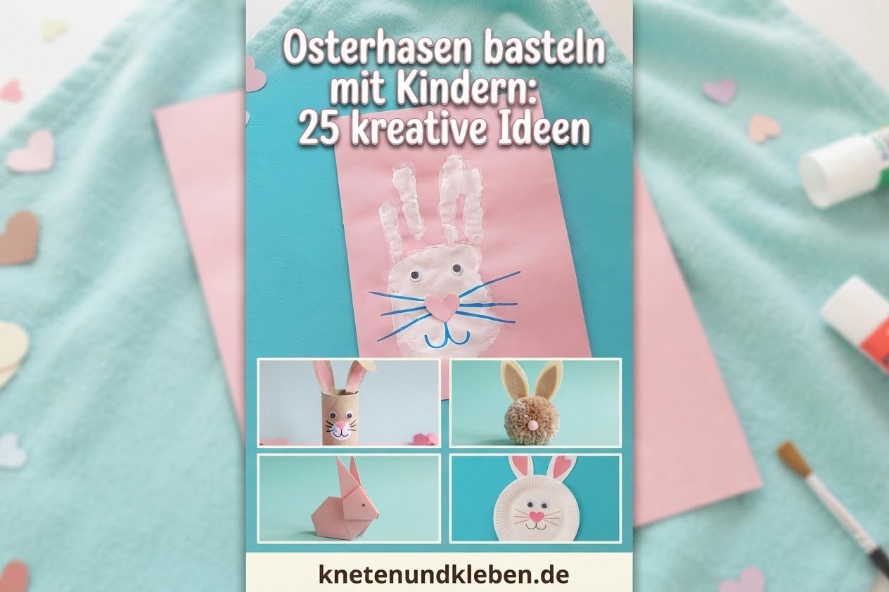 Osterhasen basteln mit Kindern: 25 kreative Ideen