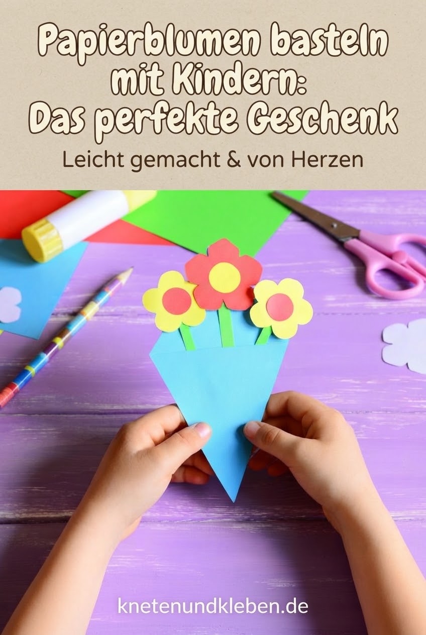 Papierblumen basteln mit Kindern: Das perfekte Geschenk