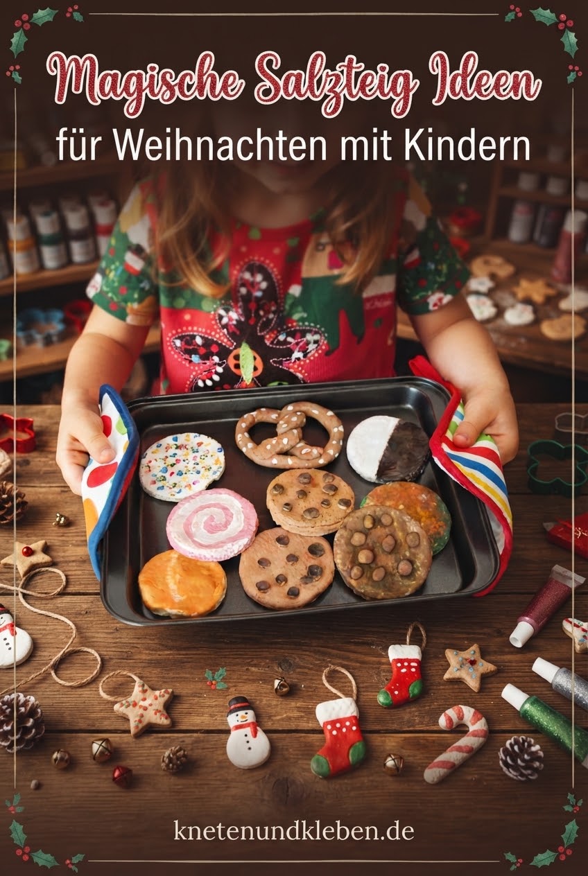 Magische Salzteig Ideen für Weihnachten mit Kindern