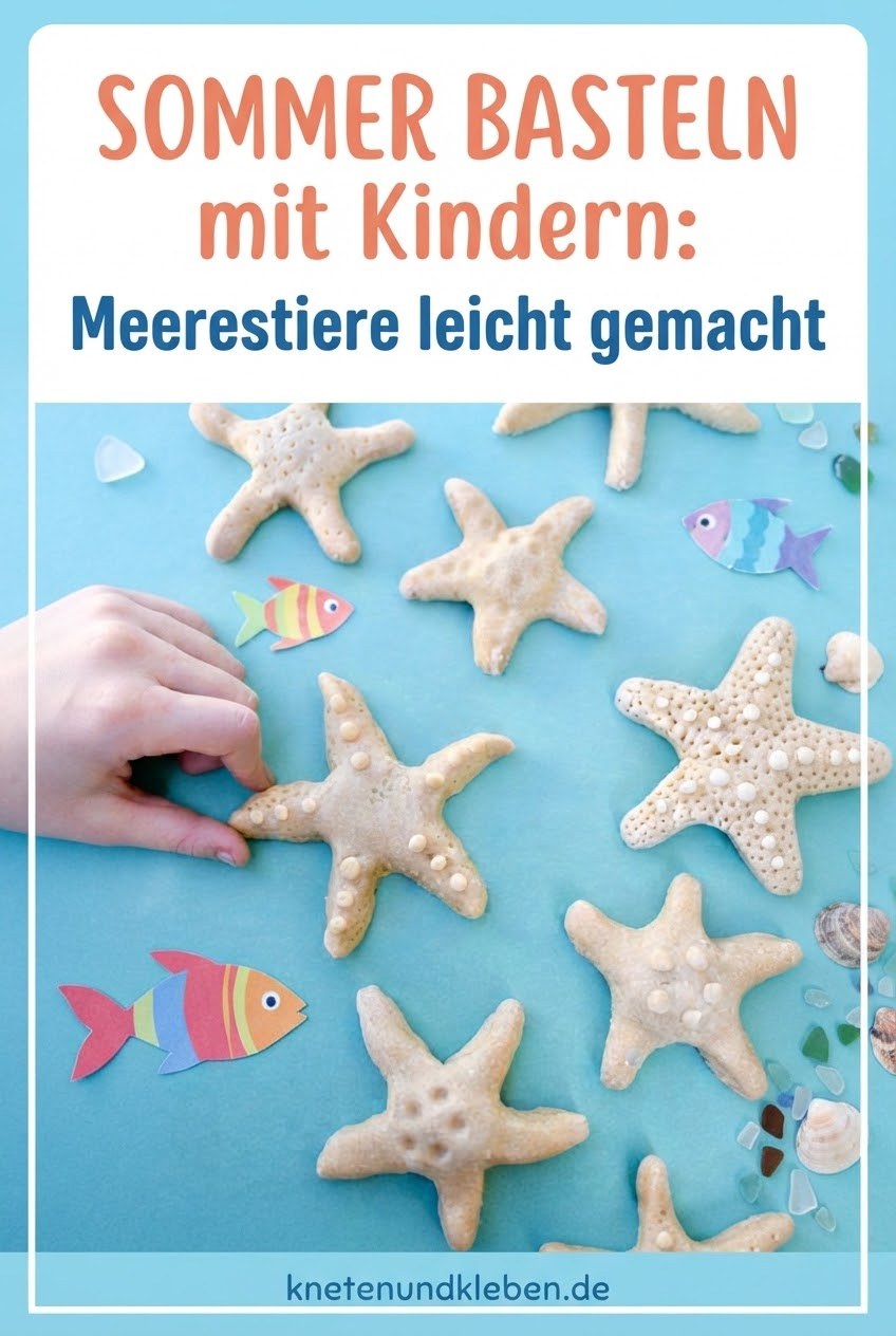 Sommer Basteln mit Kindern: Meerestiere leicht gemacht