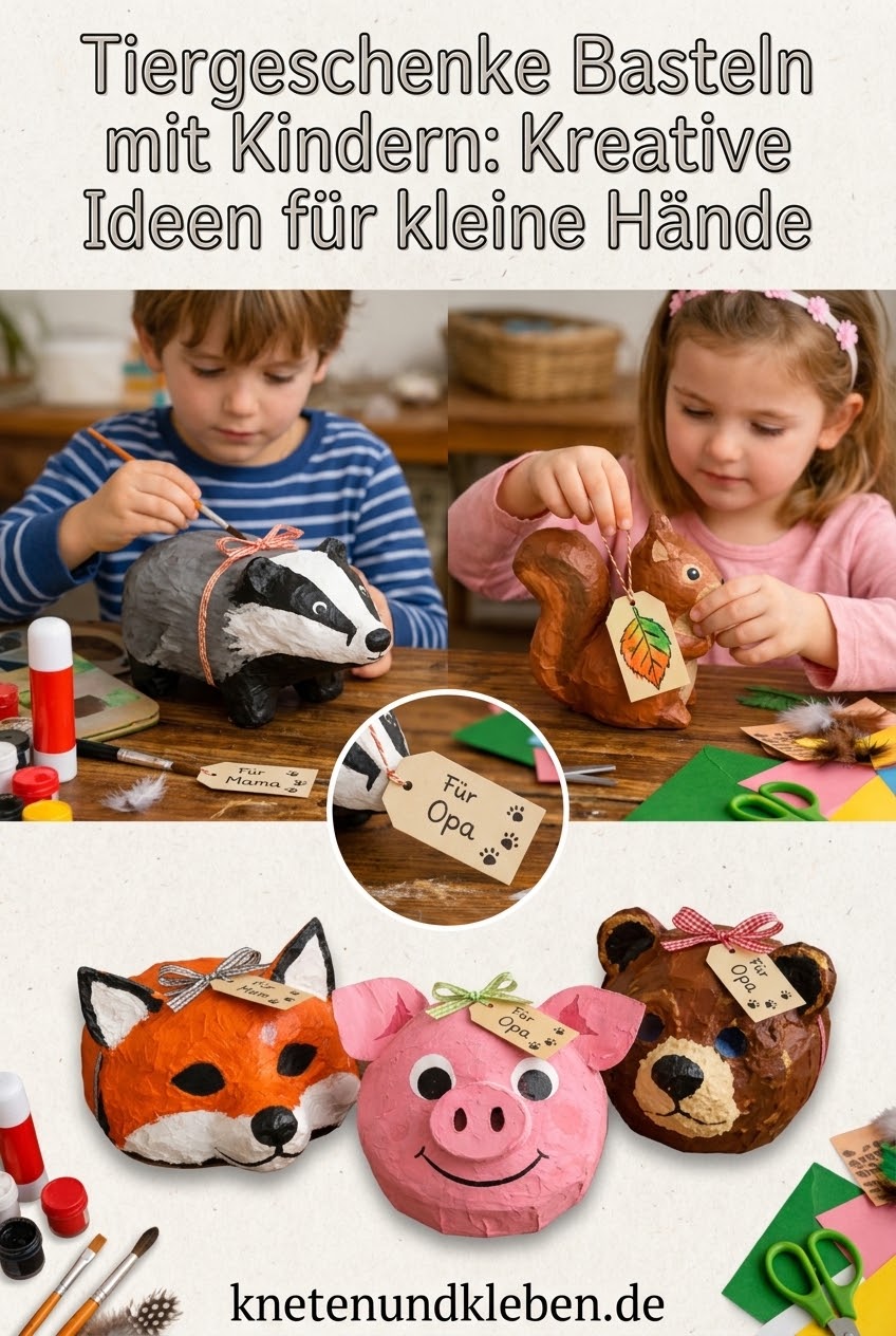 Tiergeschenke Basteln mit Kindern: Kreative Ideen für kleine Hände