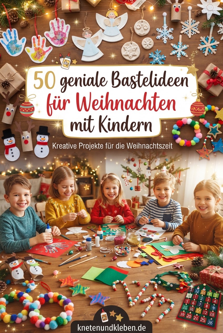 50 geniale Bastelideen für Weihnachten mit Kindern