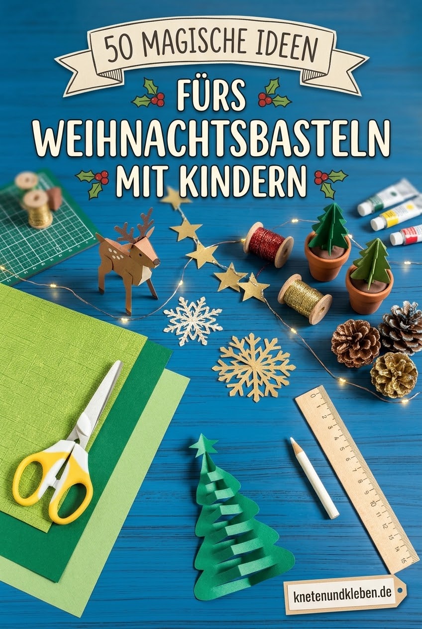 50 magische Ideen fürs Weihnachtsbasteln mit Kindern