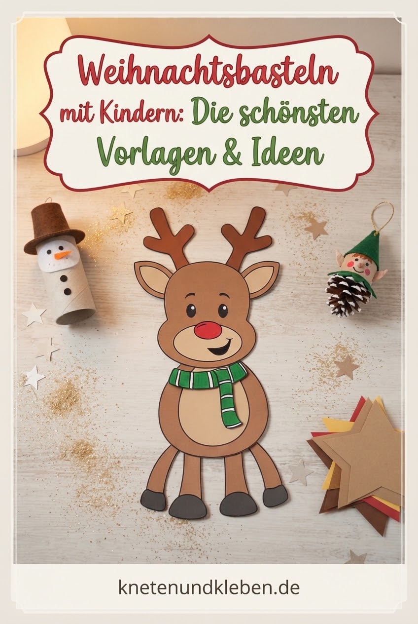 Weihnachtsbasteln mit Kindern: Die schönsten Vorlagen & Ideen