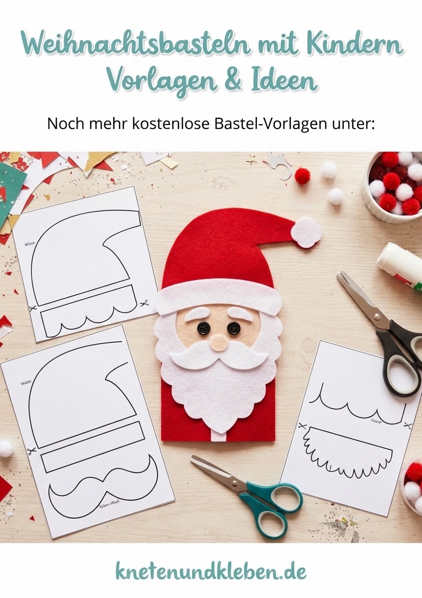 Weihnachtsbasteln mit Kindern Vorlagen & Ideen