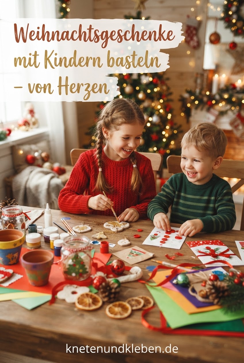 Weihnachtsgeschenke mit Kindern basteln – von Herzen