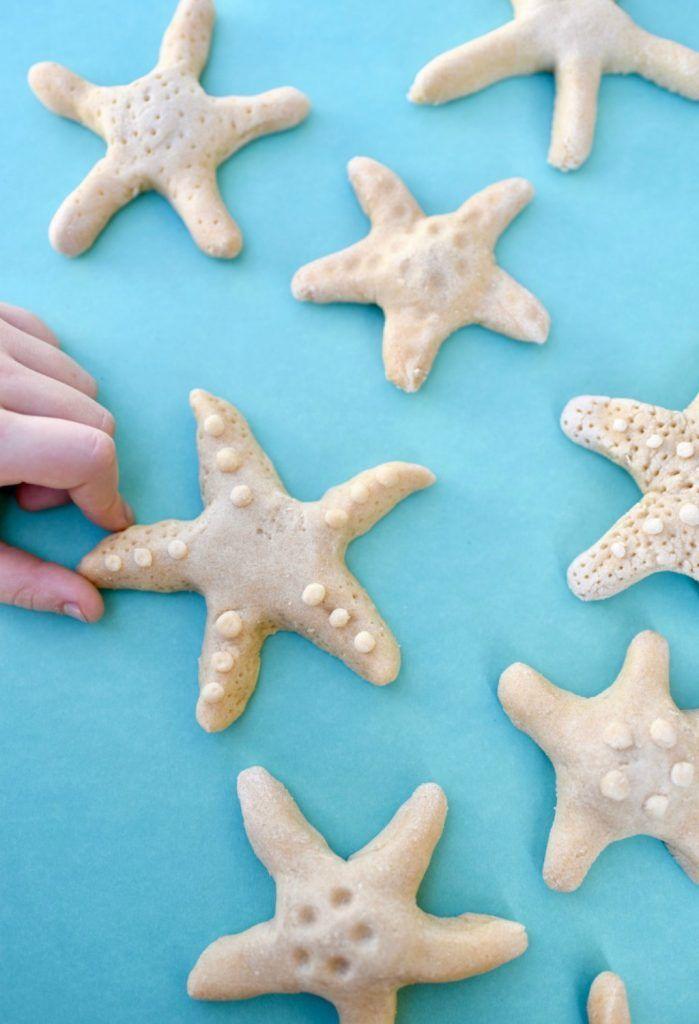 Salzteig Seesterne Kinder basteln