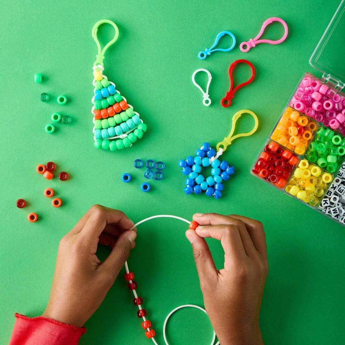 Kinder basteln Schlüsselanhänger Weihnachten