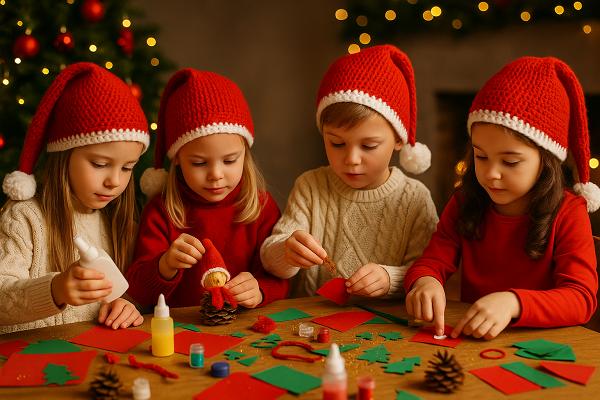 Weihnachtliche Tischdeko Kinder basteln