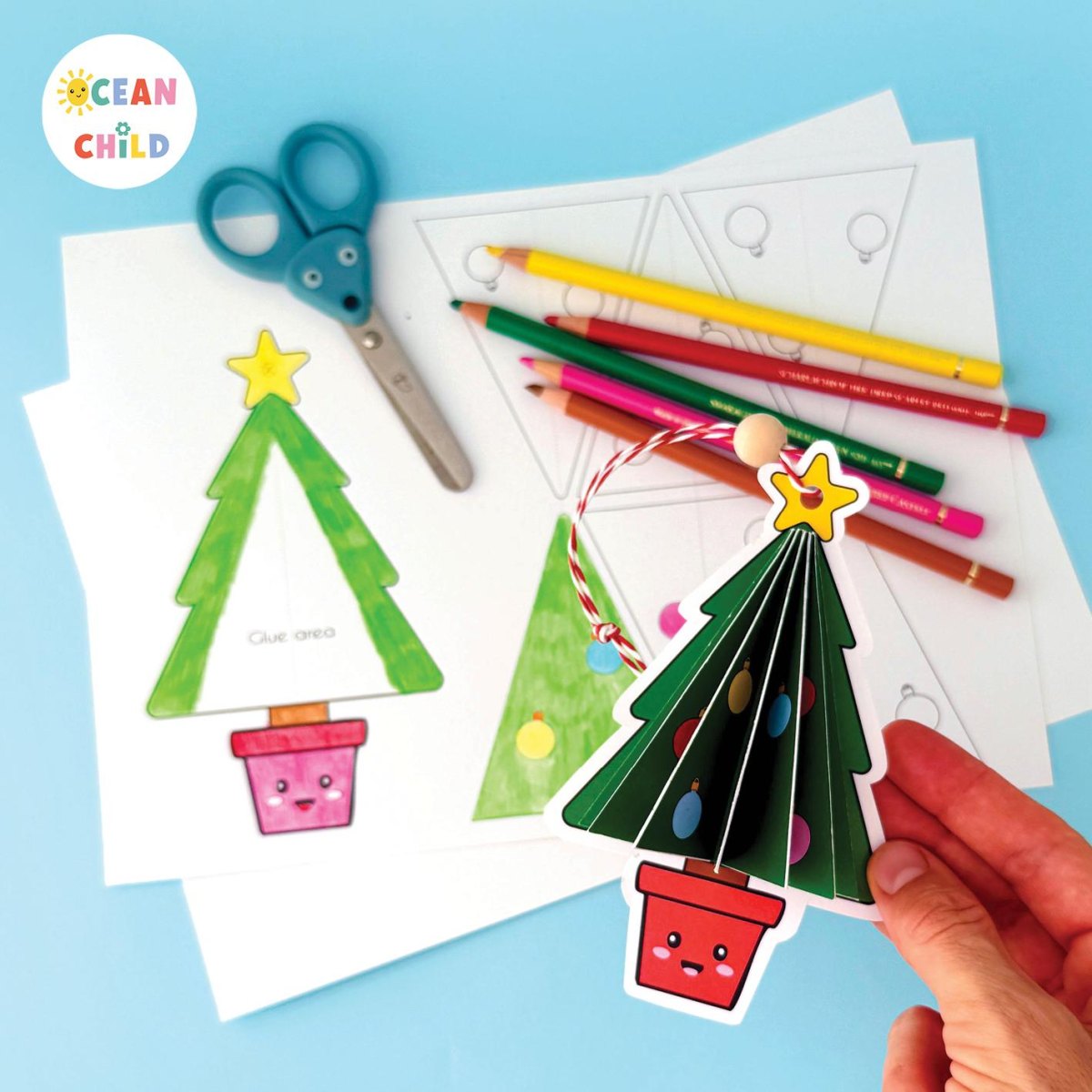 Weihnachtsbaum Anhänger Papier