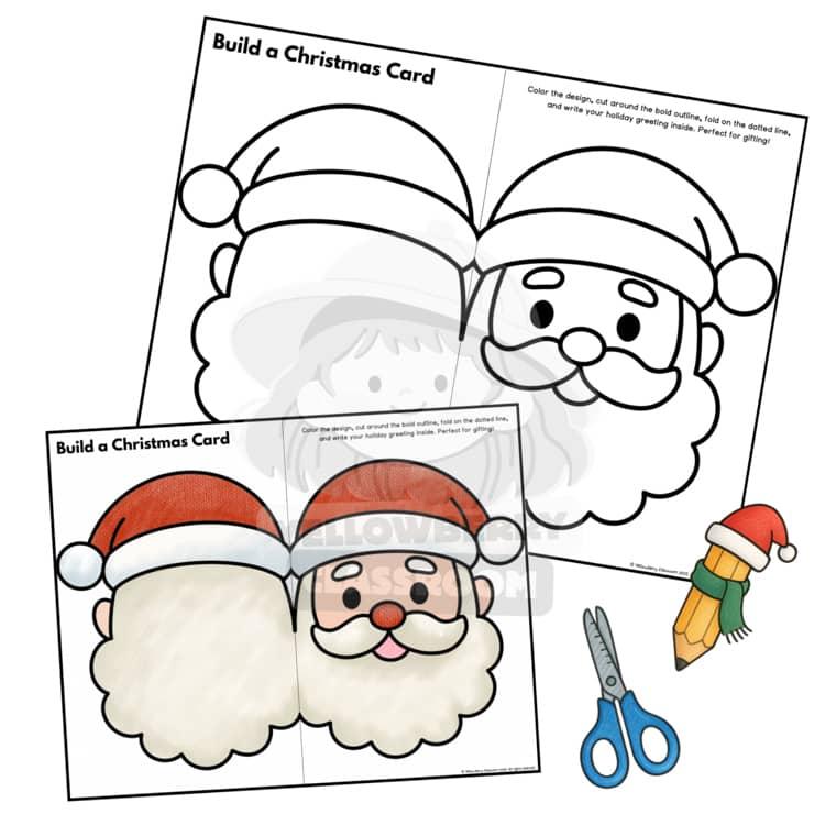 Kinder gestalten Weihnachtskarten