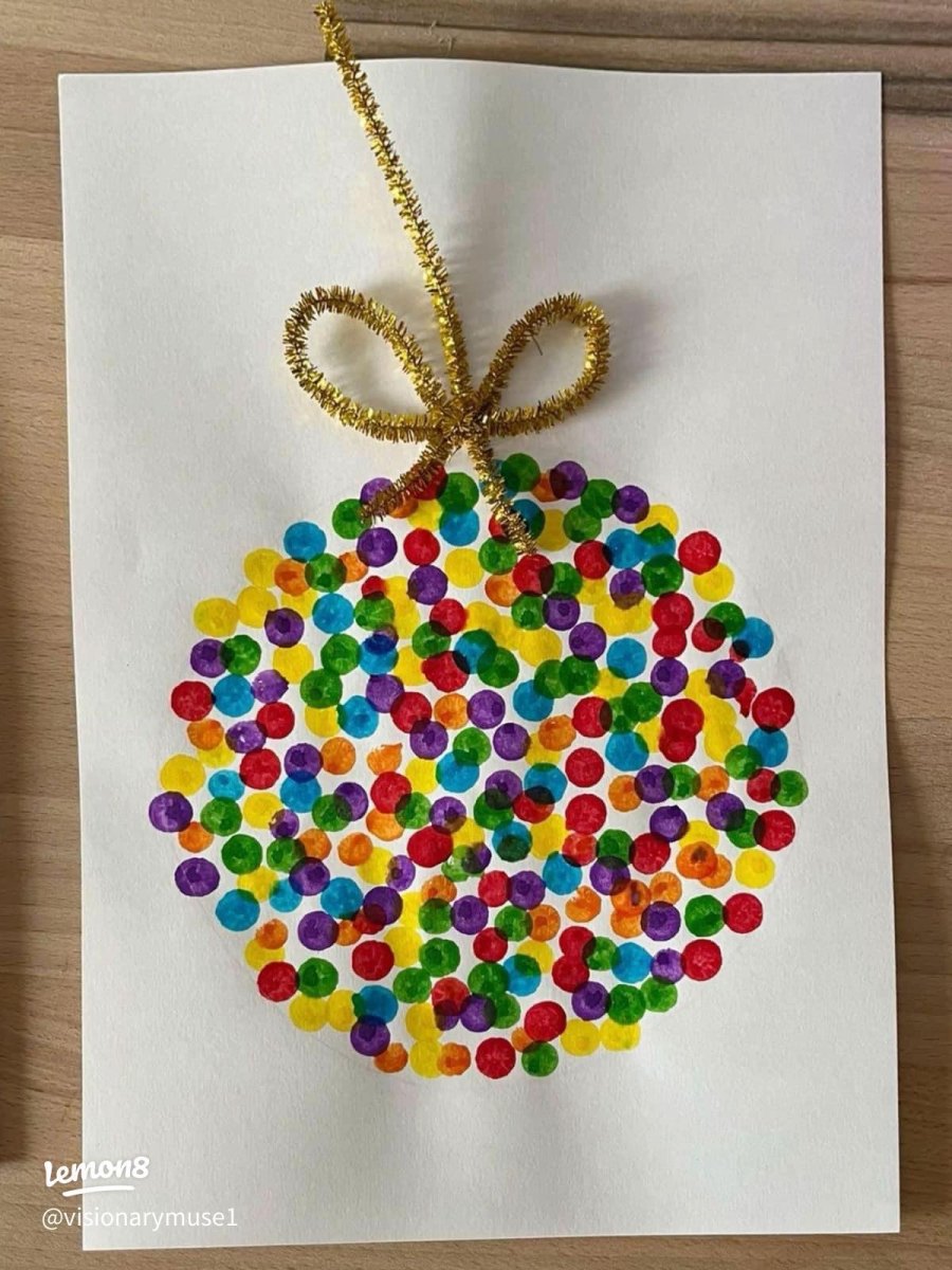 Weihnachtskugel Fingerabdruck Dekoration